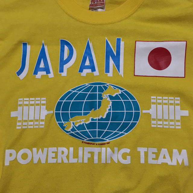 POWERLIFTING TEAM 日本 Tシャツ パワーリフティング ジム メンズのトップス(Tシャツ/カットソー(半袖/袖なし))の商品写真