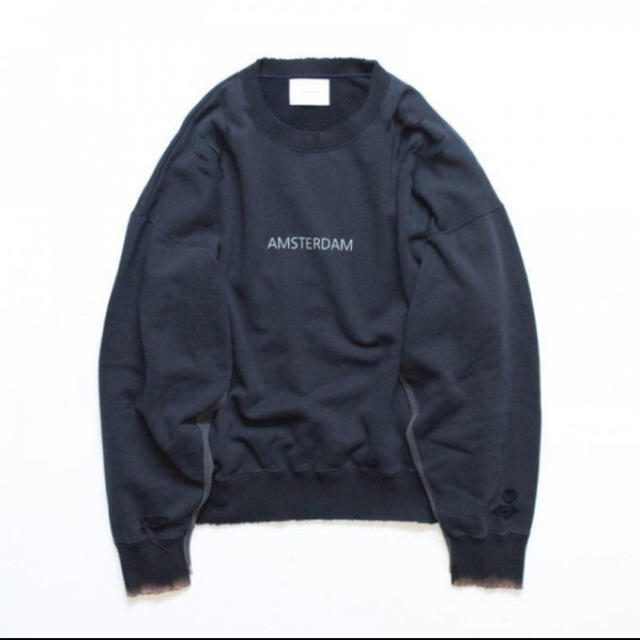 stein oversized rebuild sweat 【navy】【S】スウェット