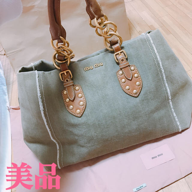 ミュウミュウ トートバッグ(美品) - トートバッグ