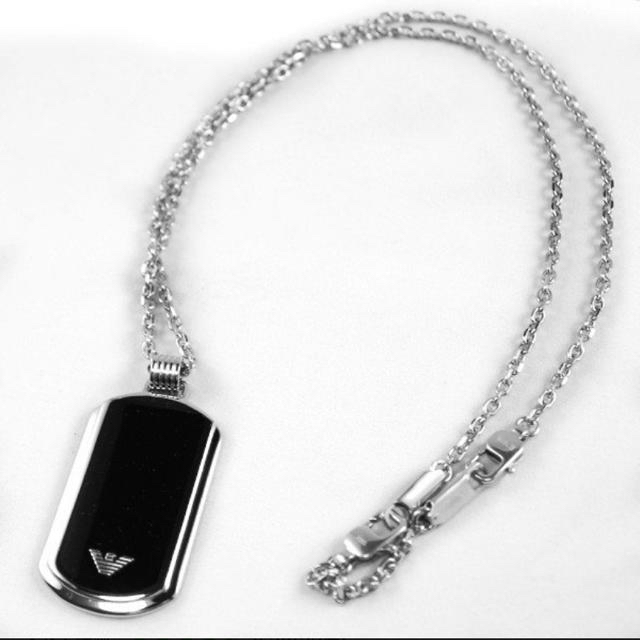 EMPORIO ARMANI ネックレス ブラック 黒 ペンダントトップ EMPORIO ARMANI ネックレス ブラック 黒 ペンダントトップ