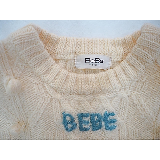 BeBe(ベベ)のBeBe べべ ニット キッズ/ベビー/マタニティのキッズ服女の子用(90cm~)(ニット)の商品写真