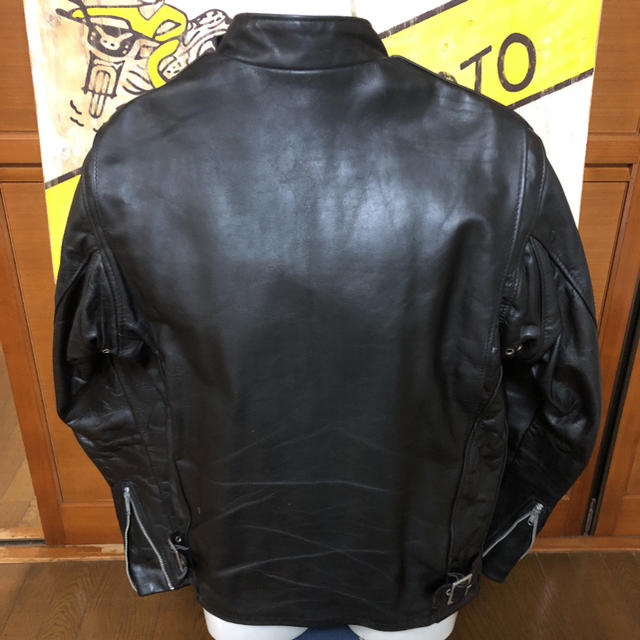 schott(ショット)のschott立襟シングルライダース641 38インチ メンズのジャケット/アウター(ライダースジャケット)の商品写真