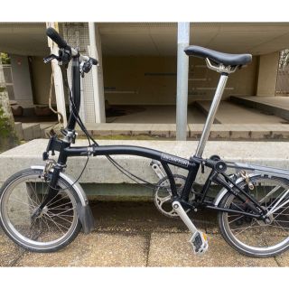 ブロンプトン(BROMPTON)の2017ブロンプトン S６R ブラック最上位モデル Brompton 定価25万(自転車本体)