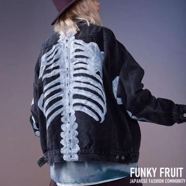 FUNKY FRUIT バックスケルトン デニムジャケット