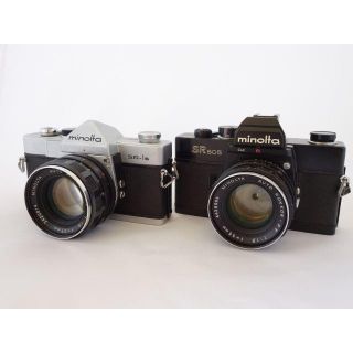 コニカミノルタ(KONICA MINOLTA)のMinolta SR505 SR-1s レンズセット　【訳アリ】(フィルムカメラ)