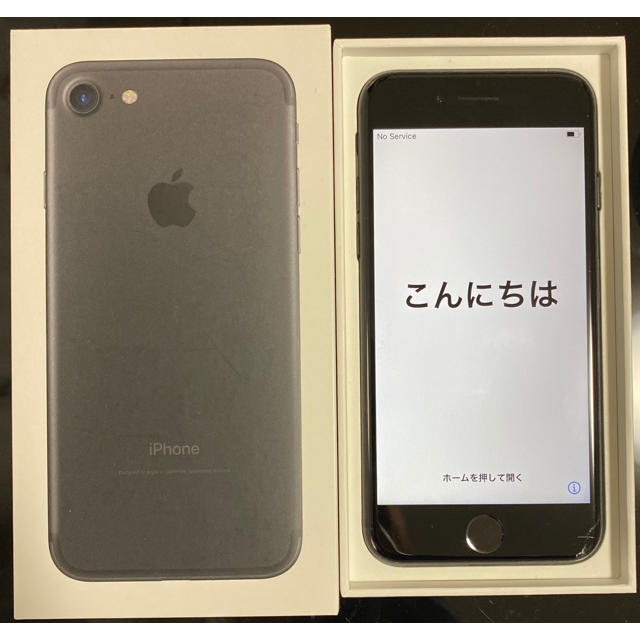 iPhone(アイフォーン)のiPhone7 BLACK 256GB SIMフリー スマホ/家電/カメラのスマートフォン/携帯電話(スマートフォン本体)の商品写真