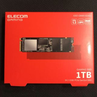 エレコム(ELECOM)のゲーミングPC用NVMe SSD 1TB 新品(PCパーツ)