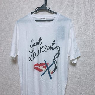 サンローラン(Saint Laurent)のオーバーサイズスモーキングＴシャツ smoking サイズS(Tシャツ/カットソー(半袖/袖なし))