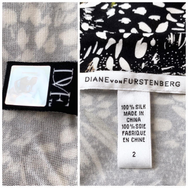 DIANE von FURSTENBERG(ダイアンフォンファステンバーグ)の新品 ダイアンフォンファステンバーグ プリント ラップワンピース ドレス レディースのワンピース(ひざ丈ワンピース)の商品写真