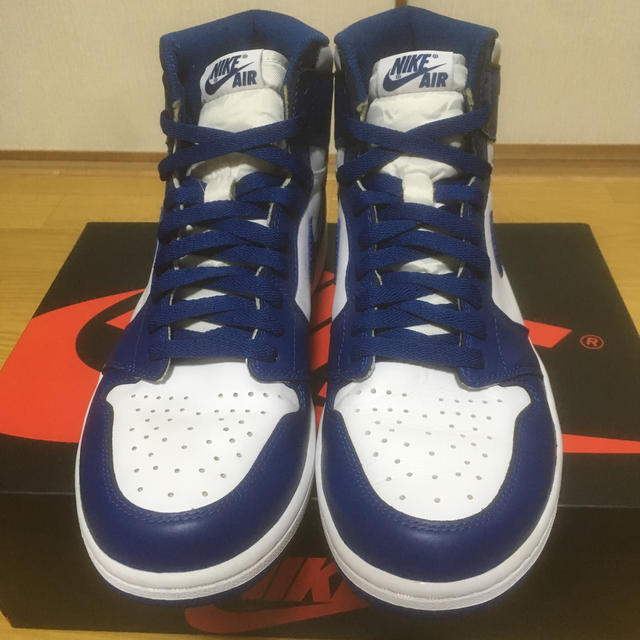 NIKE(ナイキ)の国内正規品 JORDAN 1 STORM BLUE 28.5cm 中古 メンズの靴/シューズ(スニーカー)の商品写真