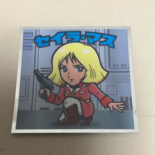 ガンダムマン チョコ　  シール　  連邦軍04  セイラ・マス (その他)