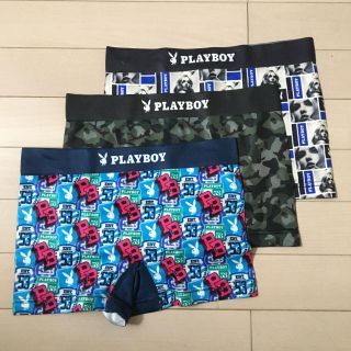 プレイボーイ(PLAYBOY)の☆未使用☆PLAYBOY  アンダーウェア  3枚セット Mサイズ(ボクサーパンツ)