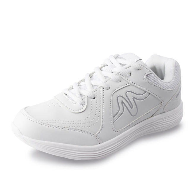 新品 スニーカー 通学 白 ホワイト メンズ 男の子 学生 靴 24.5cm メンズの靴/シューズ(スニーカー)の商品写真
