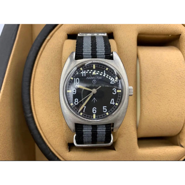 ファッションなデザイン Hamilton - ハミルトン 英国軍 W10 ブロードアロー ミリタリーウォッチ 腕時計(アナログ)