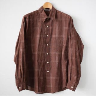 コモリ(COMOLI)のauralee 18ss チェックシャツ(シャツ)