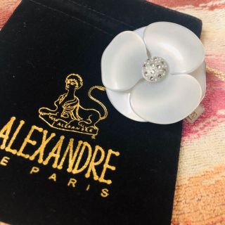 アレクサンドルドゥパリ(Alexandre de Paris)の最終値alexandre de Paris カメリア♡美品(バレッタ/ヘアクリップ)