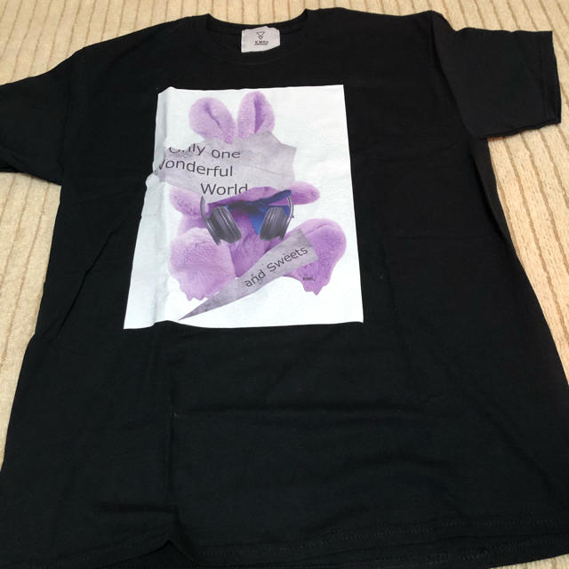 MILKBOY(ミルクボーイ)の KMK へっどふぉんワールドピンクパープルラビットビッグＴシャツ メンズのトップス(Tシャツ/カットソー(半袖/袖なし))の商品写真