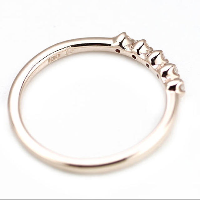 メゾンジュエル K10PG ダイヤモンド リング レディースのアクセサリー(リング(指輪))の商品写真
