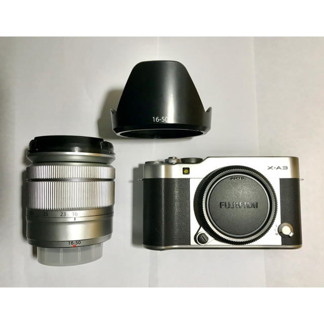 富士フイルム(フジフイルム)のFUJIFILM  X-A3+XC16-50レンズ スマホ/家電/カメラのカメラ(ミラーレス一眼)の商品写真