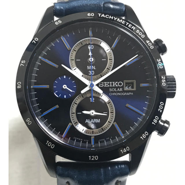 品質保証 SEIKO スピリット　スマートソーラー　アラームクロノグラフV172-0AP0 SEIKO - 腕時計(アナログ)