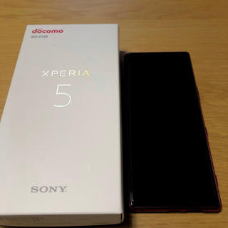 エクスペリア(Xperia)の《showtin様専用》Xperia5 SO-01M レッド(スマートフォン本体)
