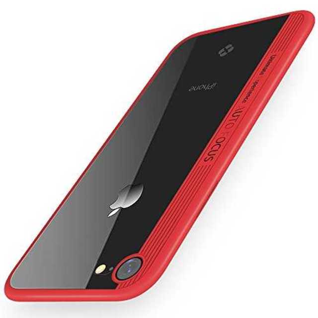 レッドiPhone7/8KYOKA iPhone8 ケース iPhone7 ケー スマホ/家電/カメラのスマホアクセサリー(モバイルケース/カバー)の商品写真