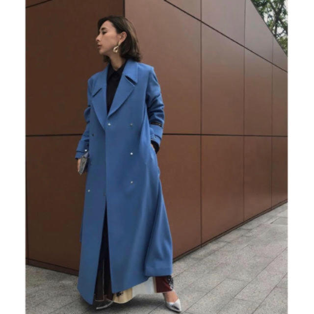 Ameri VINTAGE(アメリヴィンテージ)のAmeri vintage belt flare long coat アメリ レディースのジャケット/アウター(ロングコート)の商品写真