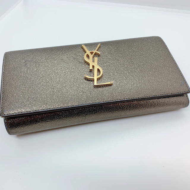 Saint Laurent - サンローラン 長財布 シルバー キラキラ YSLの通販 by seven's shop｜サンローランならラクマ