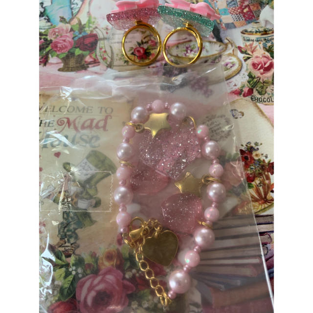 Angelic Pretty(アンジェリックプリティー)のAngelic Pretty プレゼントボックス アクセ 3点 レディースのアクセサリー(リング(指輪))の商品写真