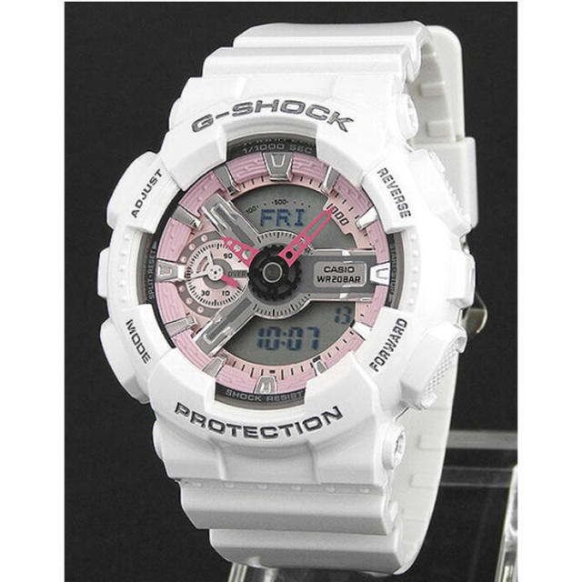 レディースG-SHOCK protection 白×ピンク 美品 未使用