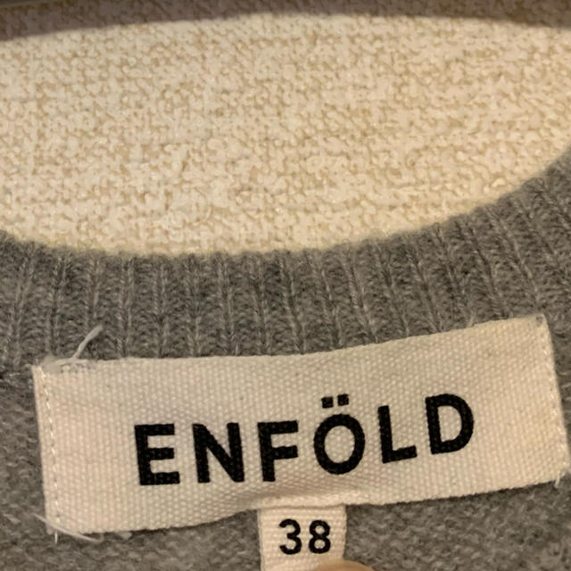 ENFOLD(エンフォルド)のエンフォルド　カシミヤ混ニットワンピース38 レディースのワンピース(ひざ丈ワンピース)の商品写真