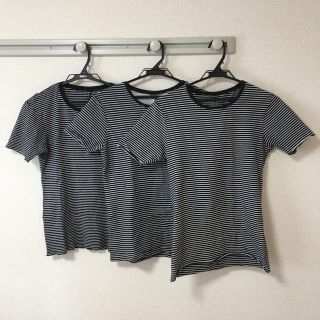 ダブルジェーケー(wjk)の胡桃様専用　wjk ボーダーカットソー 3枚セット M Tシャツ (Tシャツ/カットソー(半袖/袖なし))