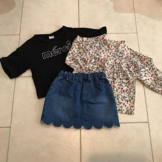 プティマイン(petit main)のなな様専用サイズ90-100 女の子コーデセット(Tシャツ/カットソー)