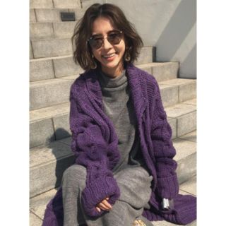 アメリヴィンテージ(Ameri VINTAGE)のAmeri VINTAGE ✨ BIG CABLE KNIT COAT(カーディガン)