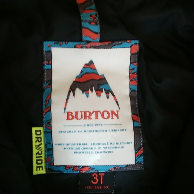 BURTON(バートン)の☆専用☆スノーウェア つなぎ 雪遊び 3T スポーツ/アウトドアのスキー(ウエア)の商品写真