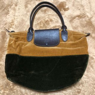 ロンシャン(LONGCHAMP)のロンシャン　プリアージュ　ベロア　トートバッグ(トートバッグ)