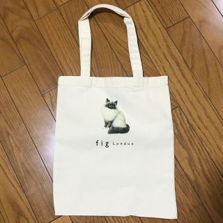 フィグロンドン(fig London)のfig london トートバッグ 猫 チャイルドウーマン A4(トートバッグ)