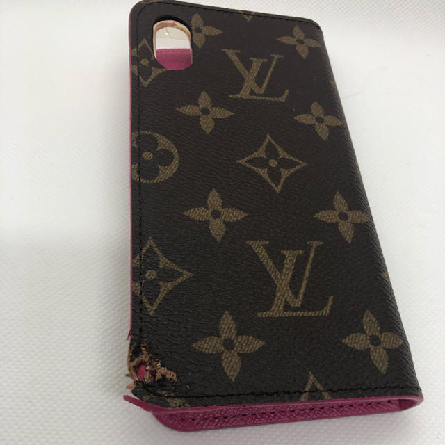 LOUIS VUITTON(ルイヴィトン)のルイヴィトン iPhone x xs ケース 手帳型 ピンク 正規品  スマホ/家電/カメラのスマホアクセサリー(iPhoneケース)の商品写真