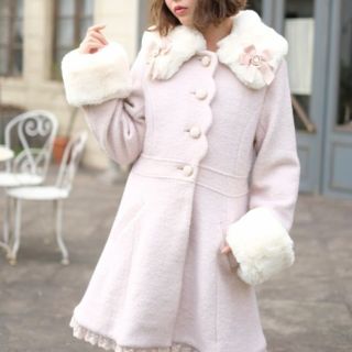 LIZ LISA♡ビジューリボンコートピンク 新品未使用 完売品