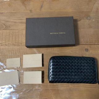 ボッテガヴェネタ(Bottega Veneta)のボッテガヴェネタ　長財布　ウォレット　ネイビー　おまけ付き(長財布)