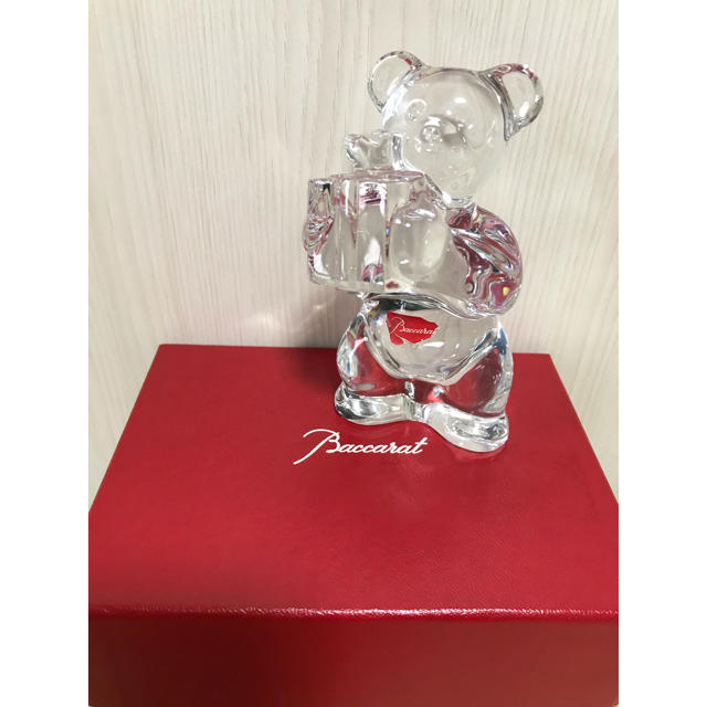 訳ありセール 格安) くま バカラ テディベア テディベア フィギュリン