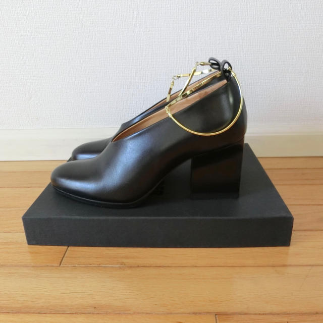 JIL SANDER アンクル リング レザーパンプス JIL SANDER アンクル リング レザーパンプス