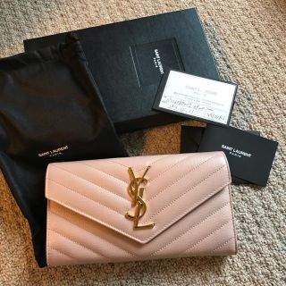 サンローラン(Saint Laurent)のサンローラン☆キャビアスキンVステッチウォレット(財布)