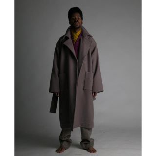 サンシー(SUNSEA)のATHA-DOUBLE MELTON MAXI COAT TAN(チェスターコート)