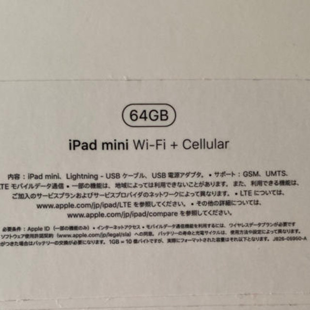 iPad mini 5  64GB Wi-Fi＋Cellular  箱アリ