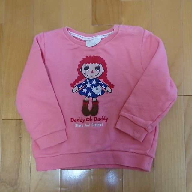 daddy oh daddy(ダディオーダディー)のdaddy　ダディ子ちゃんトレーナー  95 キッズ/ベビー/マタニティのキッズ服女の子用(90cm~)(Tシャツ/カットソー)の商品写真