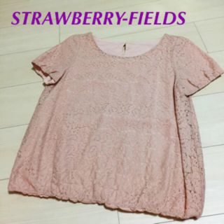 ストロベリーフィールズ(STRAWBERRY-FIELDS)のストロベリーフィールズのレースブラウス(シャツ/ブラウス(半袖/袖なし))