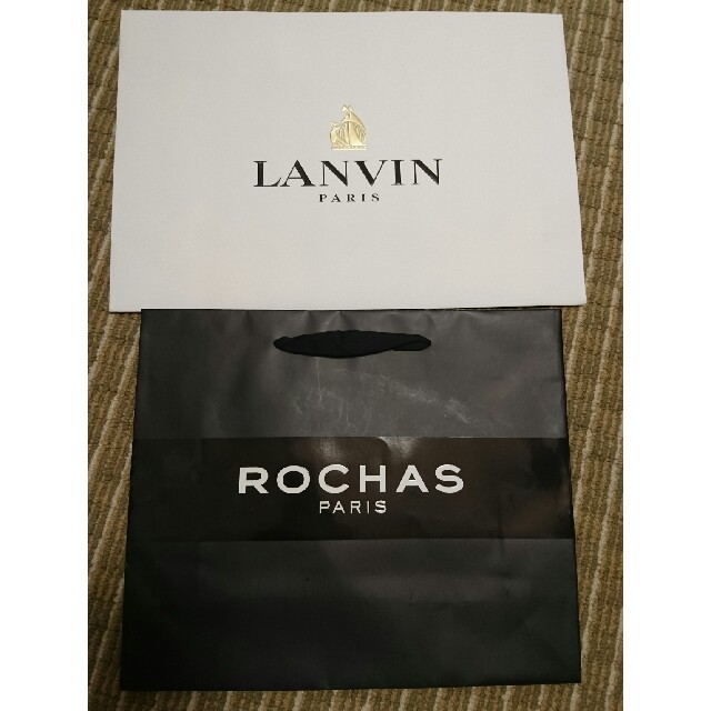LANVIN(ランバン)の⚫新品⚫LANVIN&ROCHASのショッパー2枚セット★ レディースのバッグ(ショップ袋)の商品写真
