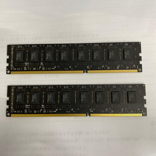 DDR3 1600 8GB×2本　16GB 1