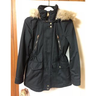 ザラ(ZARA)のZARA モッズコート ブラック 美品(モッズコート)